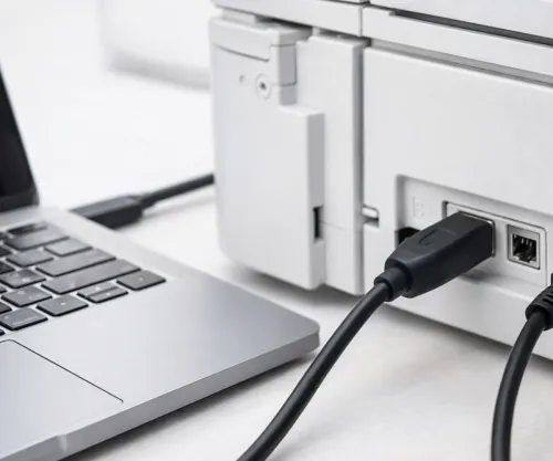 DINIC USB-C auf USB-B Druckerkabel, schwarz, (Printer/Scanner/MIDI) 0,50m